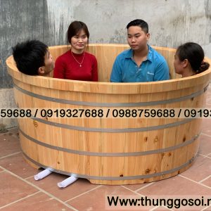 bồn tắm gỗ gia đình