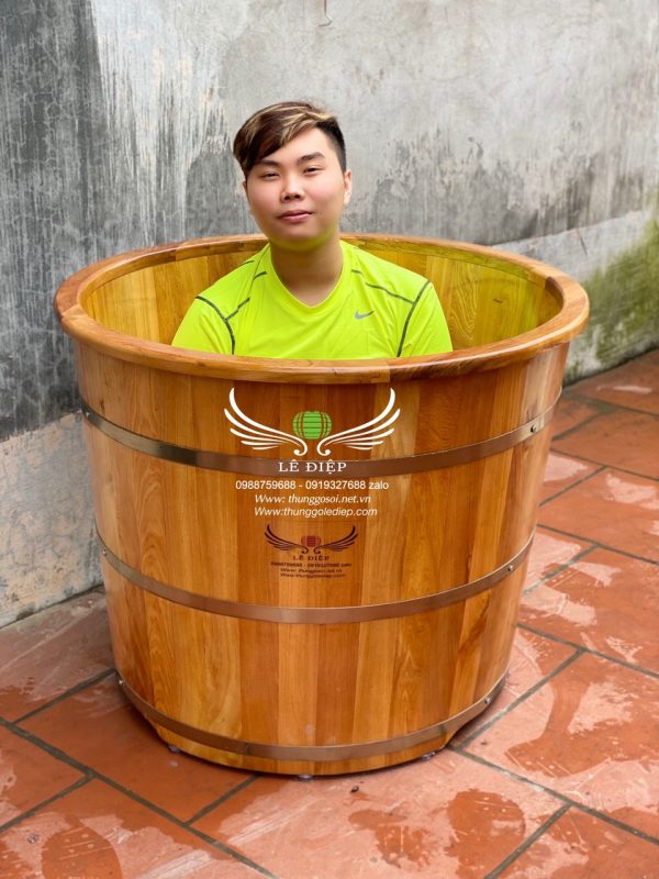 bồn tắm gỗ pơ mu