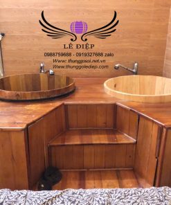 bồn tắm gỗ spa tại sapa