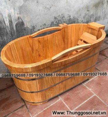 thùng tắm gỗ thông 