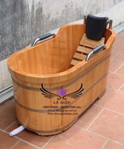 bồn tắm gỗ thông cao cấp