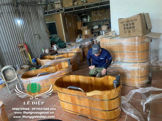 bán bồn tắm gỗ