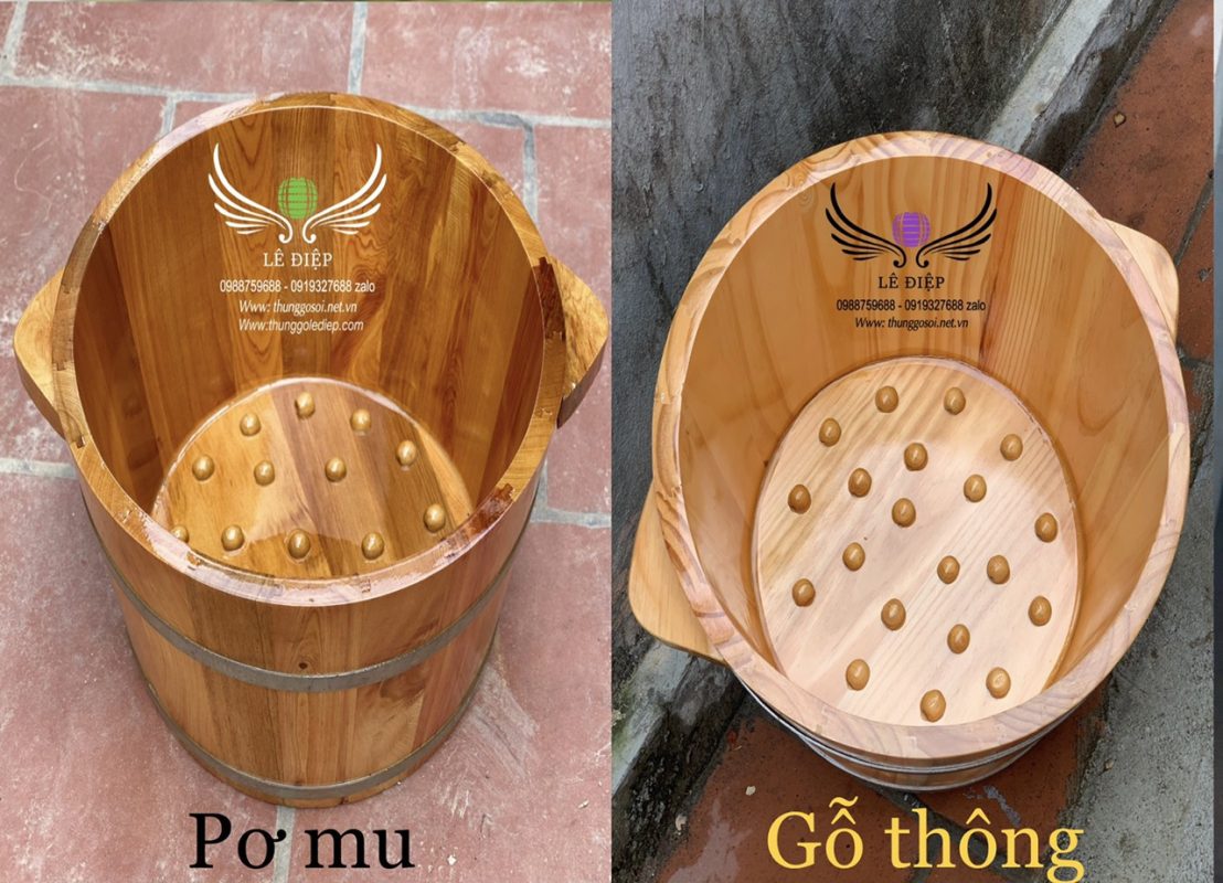 bán chậu ngâm chân gỗ cao cấp